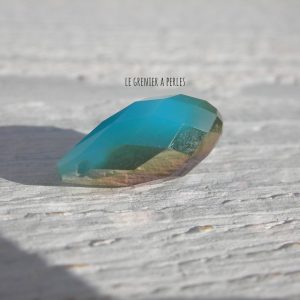 Perle Goutte 20 mm Turquoise Opal AB