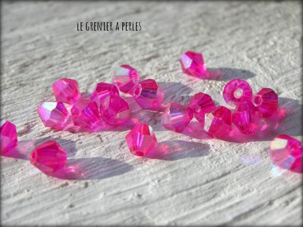 Toupies 4 mm Fuschia X 50