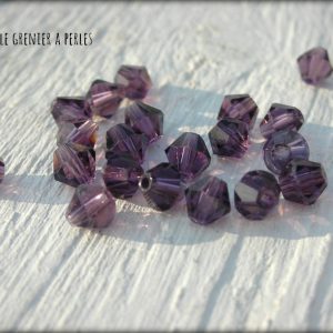 50 Toupies 4 mm Violet