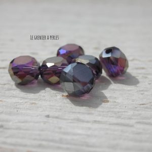 10 Perle Palet 6 mm Purple AB