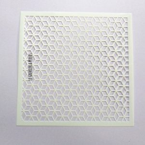 Pochoir souple 13 x 13 cm * plastique * pochoir N°9 Géométrique