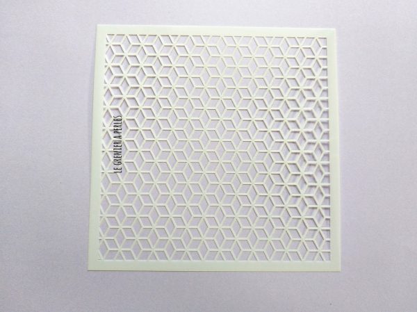 Pochoir souple 13 x 13 cm * plastique * pochoir N°9 Géométrique