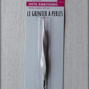 Outil embossing double embout ( dotting tool ) 3 – 5 mm