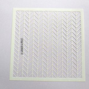 Pochoir souple 13 x 13 cm * plastique * pochoir N°12 Geometric