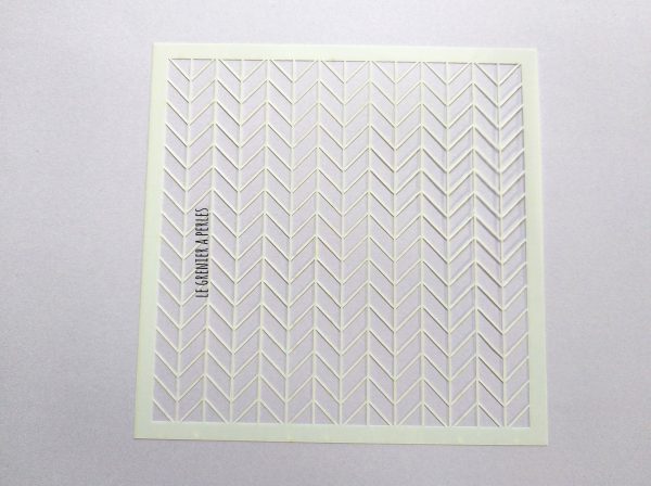 Pochoir souple 13 x 13 cm * plastique * pochoir N°12 Geometric