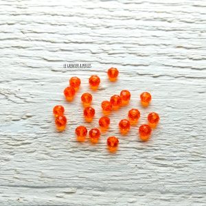 20 Perles Abacus 6 mm Orange