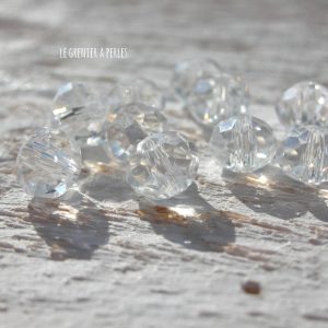 20 Perles Abacus 6 mm Cristal