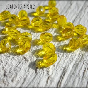 50 Facettes 4 mm Citron