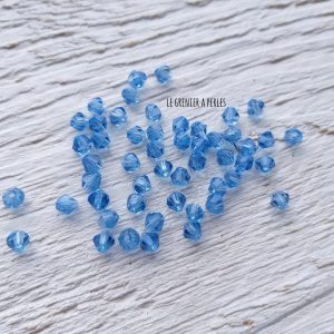 50 Toupies 3 mm Bleu