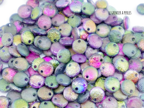 Lentilles 6 mm Etched Crystal Magic Purple ( 95500E )