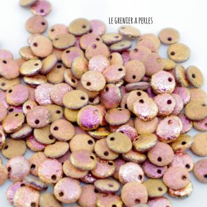 Lentilles 6 mm Etched Full Capri Rose ( 27143E )