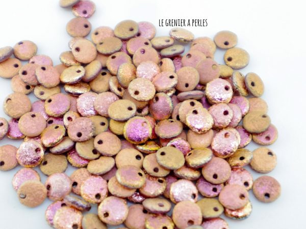 Lentilles 6 mm Etched Full Capri Rose ( 27143E )