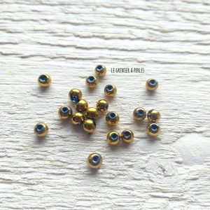 20 Rondes 4 mm Dark Gold