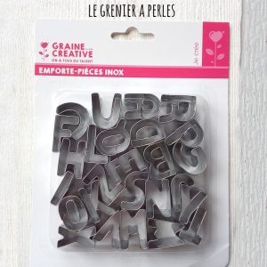 Emporte pièce inox forme  » Alphabet « 