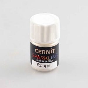 Poudre de Mica CERNIT SPARKLING Interference Rouge