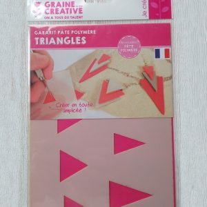 Gabarit  » Triangles  » ( Gabarit Pâte Polymère )