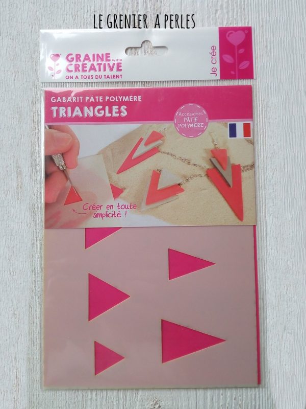 Gabarit " Triangles " ( Gabarit Pâte Polymère )