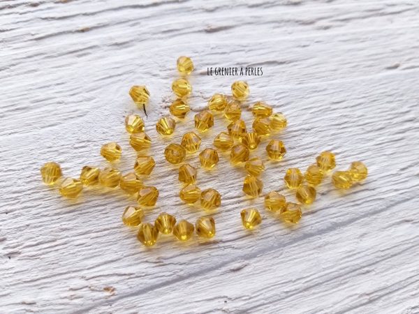 Toupies 4 mm Dark Jaune X 50