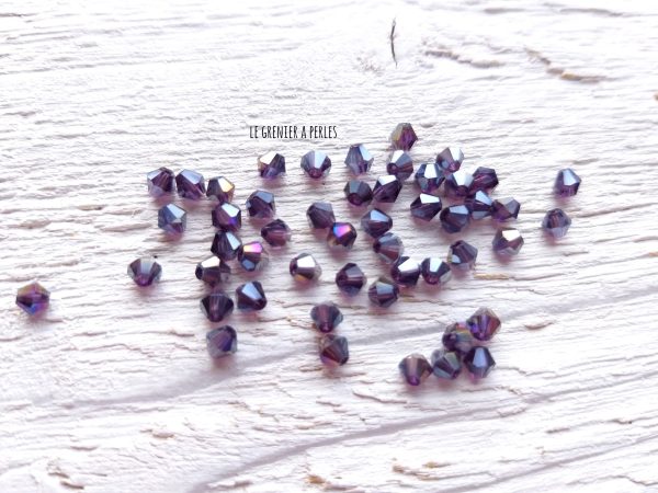 Toupies 3 mm Amethyst AB X 50