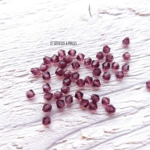 50 Toupies 3 mm Amethyst