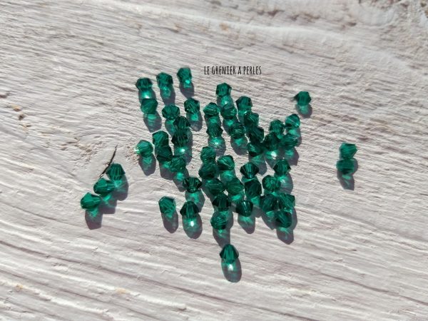 Toupies 3 mm Vert Emeraude X 50