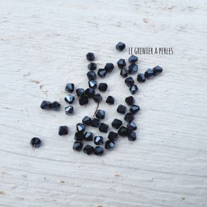 50 Toupies 3 mm Hématite