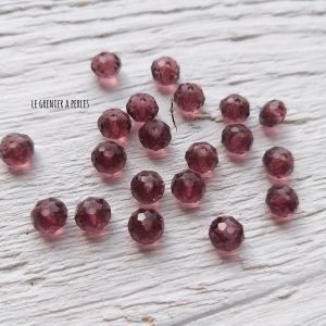 20 Perles Abacus 6 mm Amethyst