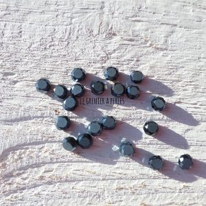 10 Perle Palet 6 mm Hématite