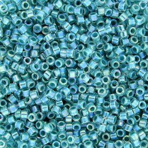 DB0079 Lined Aqua Blue AB X 5 gr * Delicas Miyuki 11/0