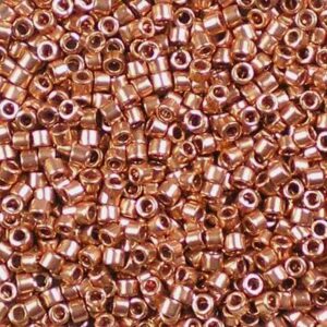 Miyuki Delica 11/0 DB0040 Copper Plated Delicas x 5 grammes