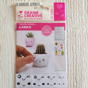 3 Planches de Transferts pour pâte polymère * KAWAII