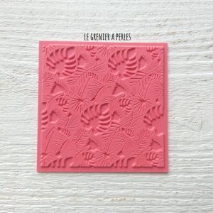 Plaque de texture  » Feuillage  » pour pâte polymère