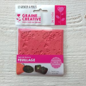 Plaque de texture  » Feuillage  » pour pâte polymère