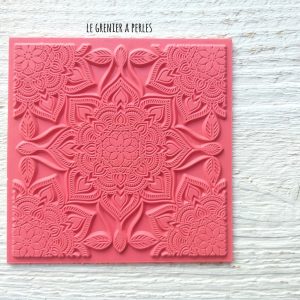 Plaque de texture  » Boho Chic  » pour pâte polymère