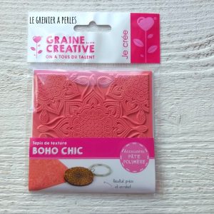 Plaque de texture  » Boho Chic  » pour pâte polymère