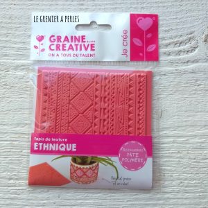 Plaque de texture  » Ethnique  » pour pâte polymère