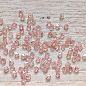 50 Toupies 3 mm Light Rose AB