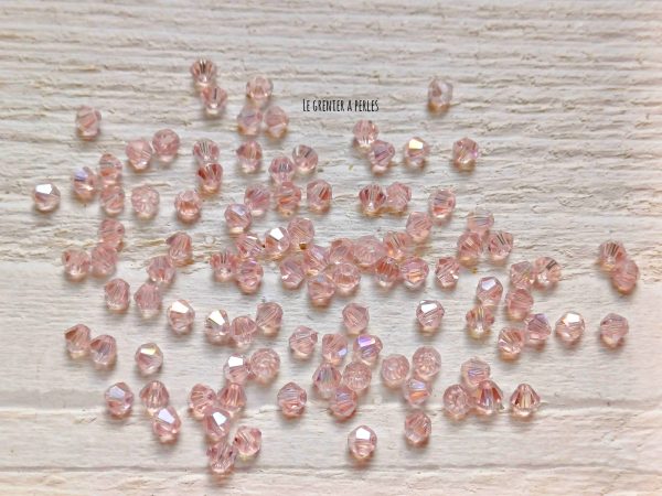 50 Toupies 3 mm Light Rose AB