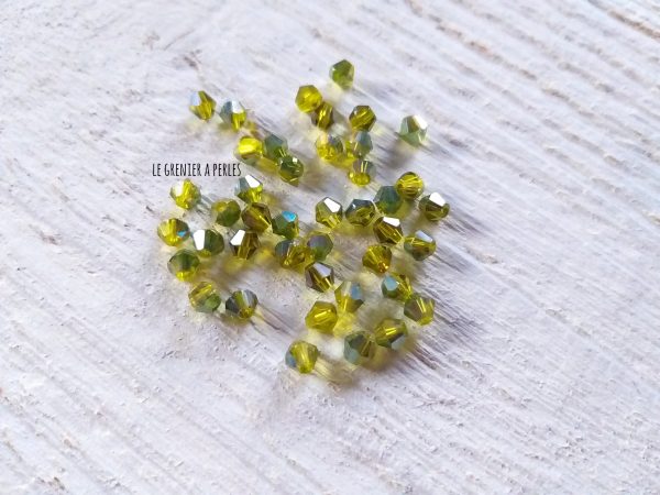 Toupies 4 mm Citron Vert X 50