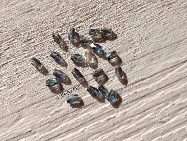 Perles Tubes 5 x 3 mm Bleu AB