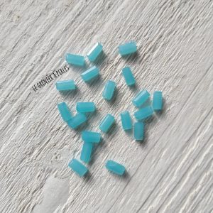 Perles Rectangles 7 x 3 mm Turquoise Opal