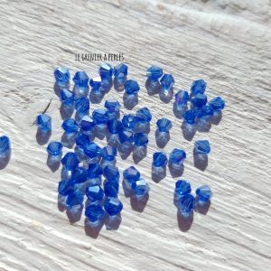 50 Toupies 3 mm Bleu AB