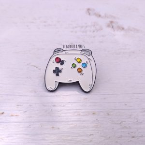 Pin’s Retrogaming Manette de jeux vidéo * Pin’s geek