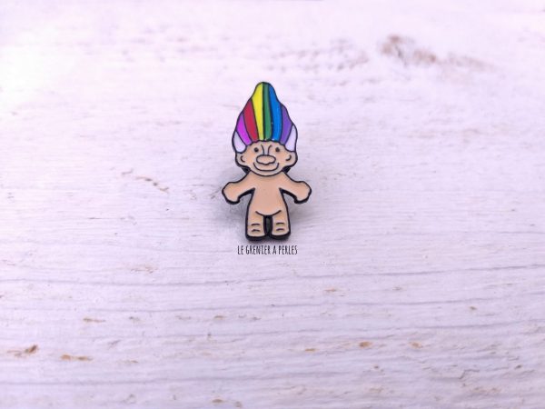 Pin's Vintage TROLL * Le jouet de nos années 90