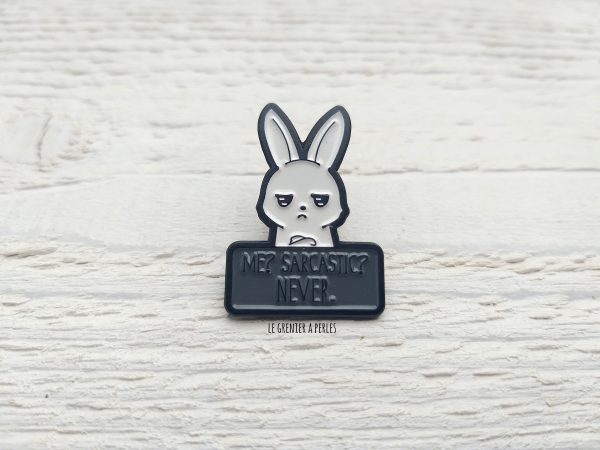 Pin's Lapin sarcastique