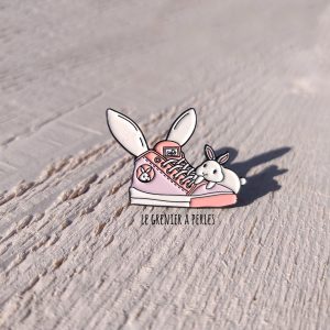 Pin’s Baskets Lapin