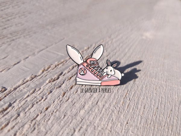 Pin's Baskets Lapin