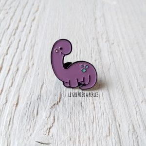 Pin’s Dino mauve * Pin’s en émail