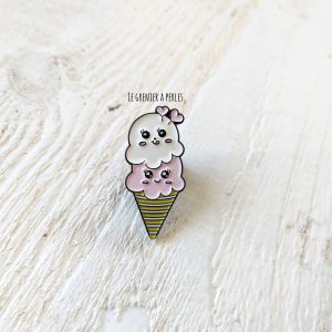 Pin’s Glace Kawaii * Pin’s en émail