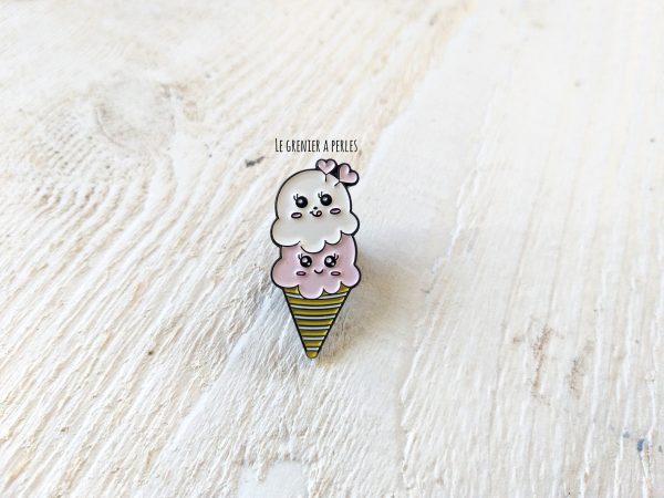 Pin's Glace Kawaii * Pin's en émail